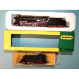 N gauge, Minitrix, 2900 4-6-2 DB locomotive and tender RN1236, (boxed) and 12030 2-6-2 DB tank