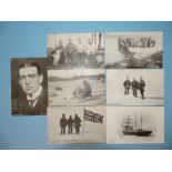 Antarctic Interest, Ernest Shackleton, seven postcards of the British Antarctic Expedition 1907-1909