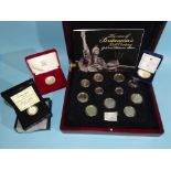 The London Mint Office, 'The Coins of Britannia's Last Century', a cased set of eleven gold and