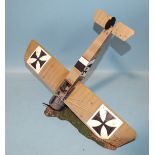 John Jenkins Designs, "Knights of the Skies", GGC-21 Crashed Eindecker, 23cm long, (boxed).