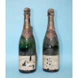 Krug Champagne 1962 Extra Sec, level good, (foil and label damaged), and another, level 50%, (2).