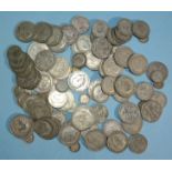 A collection of Great Britain 1920-46 silver coinage, comprising 40 half-crowns, 26 florins, 9