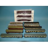 Hornby OO gauge, R31920T Heritage Rail Express Train part-pack, three Mk1 coaches in tray, (no