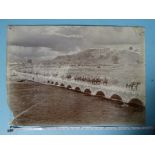 An album of approximately 126 photographs and three watercolours of the British Army in India and