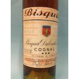 Bisquit Dubouche & Co. Cognac, 1950's, 70% proof, 11fl. oz, (low shoulder).