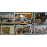 A quantity of mainly topographical postcards, some modern, approximately 660.