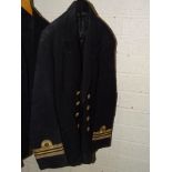 A large quantity of RNVR uniforms, comprising six jackets, five pairs of trousers, other items, also