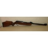 A BSA .22 underlever air rifle, with scope mount and safety, (fore sight a/f), no.RH11599.
