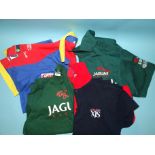 A "Jaguar Racing" embroidered shirt (XL), an XJS 1975/2000 polo shirt (L), a Jaguar t-shirt (L)