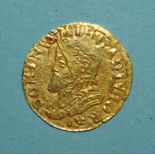 Spanish Netherlands Philip II gold ½-real, 24mm diameter, 3.4g.