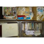A large accumulation of stamps, covers and postcards.