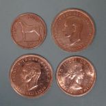 An Irish Free State 1937 half-crown, a Canada 1958 one-dollar and two George VI 1951 crowns, (4).