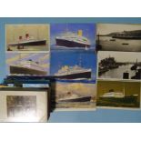 Approximately 100 postcards, mainly topographical, some shipping.