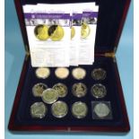 The London Mint Office, a collection of twelve silver proof coins from 'Eightieth Birthday of Her