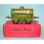 Hornby O gauge, a 1934-40 tanker "Power Ethyl", (boxed).