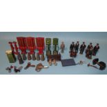 A quantity of O gauge trackside personnel and accessories.