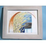 Noel Betowski (b1952) FORSYTHIA THROUGH AN ARCH II Signed oil on board, dated '96, titled on New