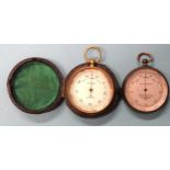 A compensated pocket barometer by A & NCS Ltd, Westminster (Army & Navy Co-operative Society Ltd),