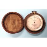 A late-19th century compensated pocket barometer by Short & Mason, 40 Hatton Garden, London, with