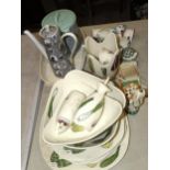 A small collection of Midwinter Stylecraft salad ware, fourteen pieces and other ceramics.