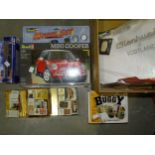 A Revell Mini Cooper 1:24 model set, a Corgi BR 4-6-2 Peppercorn class Tornado 60163 1:120 diecast