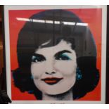 After Andy Warhol, 'The Warhol Collection, Jackie 1964', printed poster, 110 x 100cm.