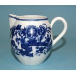 A Worcester transfer-printed milk jug, 7.5cm high.