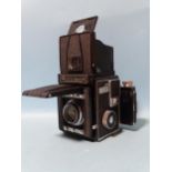 A Musashino Rittreck 11.A medium format camera, serial no. 10167, with Musashino Koki Luminant f3.