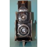A Zeh Zeca-Flex folding TLR camera, serial no.W1247, with Compur-Rapid shutter and Carl Zeiss Jena