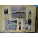An album of early-20th century photographs, including family scenes in Jamaica, Dominica onboard