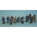 John Jenkins Designs, ten 1/30 scale WWI RFC/RAF figures, all ground crew, all unboxed, (10).