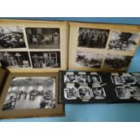 An album of woodwork photographs, Lancaster Training College 1946, another of the Ministry of Labour