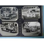 A small album of forty-nine photographs of motor racing at Nyeri, Kenya 1955 and an "East African