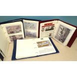 Westminster Collection, 'The Military Medals', a collection of nine medal/stamp covers in a