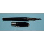 An ST Dupont Grand Olympio laque de chine fountain pen with medium 18k (.750) nib, no.5J3GT47 on