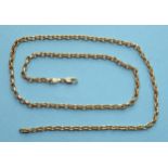 A 9ct gold neck chain, 46cm, 6g.
