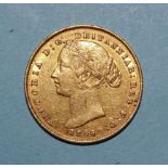 A Victoria 1866 sovereign, Australia, Sydney Mint.