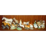 A collection of approximately 34 Branksome China animal and figure ornaments.