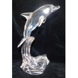 A cased Swarovski Crystal Giants sculpture 'Maxi Dolphin', (with outer packaging).
