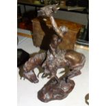 After Buck McCain, 'Prayer to the Healing Spirit', a Franklin Mint bronze sculpture signed McCain