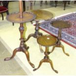 An early-20th century mahogany standard lamp in George III taste on three splayed supports 158cm