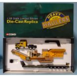 Corgi, US55705 Heavy Haulers limited-edition 1/50 scale tractor unit, trailer and load model, (