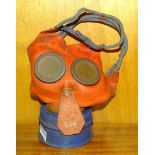 A child's WWII 'Mickey Mouse' gas mask, (no box).