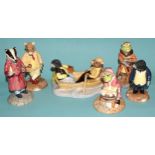 Royal Doulton/John Beswick, 'The Wind in the Willows' series, a collection of six figures: 'On The