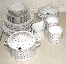 A collection of Rosenthal porcelain dinnerware from the "Classic Rose Collection", twenty-eight
