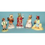A collection of eleven Royal Doulton Bunnykins figures: 'Eskimo' DB275, 'Arabian Nights' DB315 541/