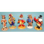 A collection of fifteen Royal Doulton Bunnykins figures: 'Clarissa The Clown' DB331, 'Clarence The
