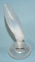 Lalique, Paris, a "Coquillage Perfume Bottle", 1998, approximately 18cm high overall, in box with