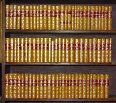 Christie (Agatha), Works, 81 vols, 1st edns and early reprints, all rebound hf cf with marbled