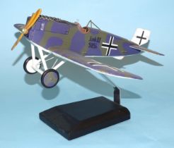 A Thomas Gunn Junker D1 plane 5185/18, on stand, (boxed).